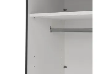 Elvos Garderobe 179x220 cm - Grå - Opbevaring - Tøjopbevaring - Garderobeskabe