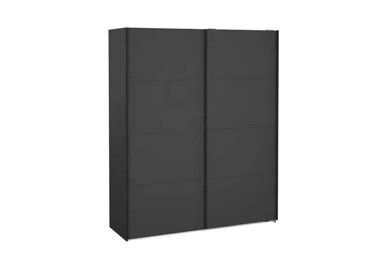 Elvos Garderobe 179x220 cm - Grå - Opbevaring - Tøjopbevaring - Garderobeskabe