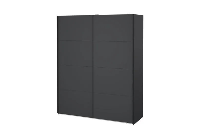 Elvos Garderobe 179x220 cm - Grå - Opbevaring - Tøjopbevaring - Garderobeskabe