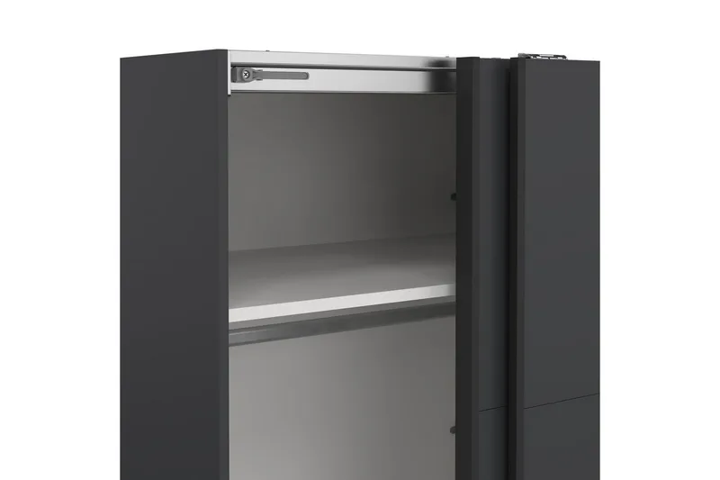 Elvos Garderobe 179x220 cm - Grå - Opbevaring - Tøjopbevaring - Garderobeskabe