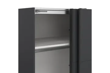 Elvos Garderobe 179x220 cm - Grå - Opbevaring - Tøjopbevaring - Garderobeskabe