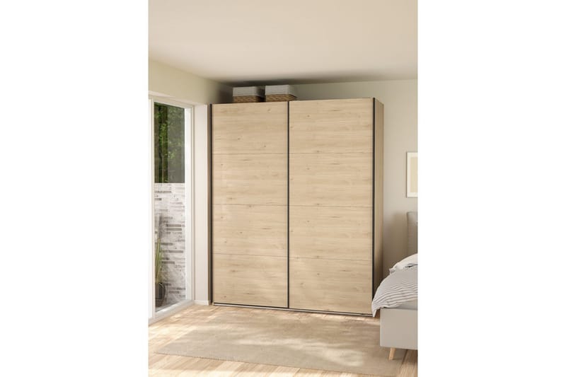 Elvos Garderobe 179x220 cm - Natur - Opbevaring - Tøjopbevaring - Garderobeskabe