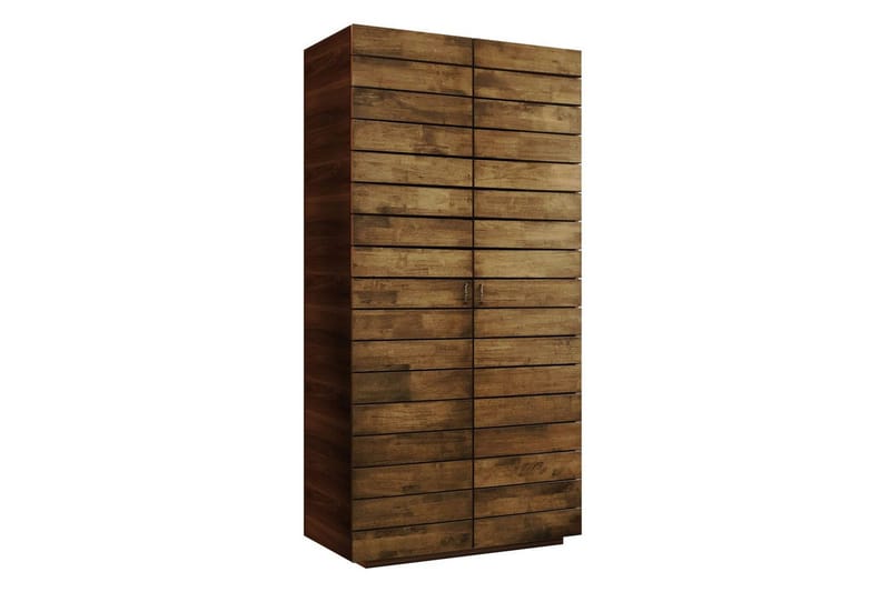 Elvric Garderobe 90x187 cm - Brun - Opbevaring - Tøjopbevaring - Garderobeskabe