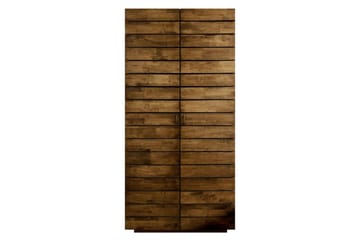 Elvric Garderobe 90x187 cm - Brun - Opbevaring - Tøjopbevaring - Garderobeskabe