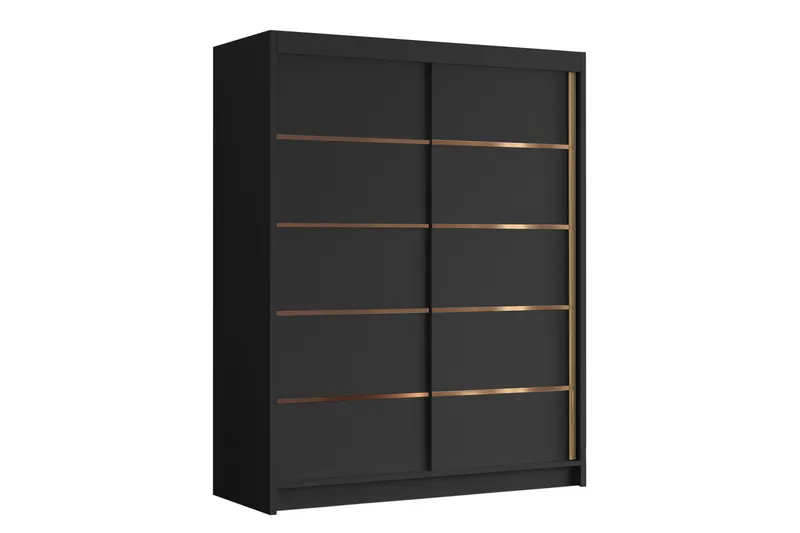 Emet Garderobe 150x200 cm, Sort