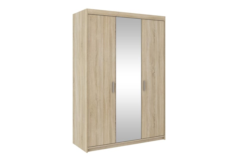 Enzenauer Garderobe med Spejl 133 cm - Træ/natur - Opbevaring - Tøjopbevaring - Garderobeskabe