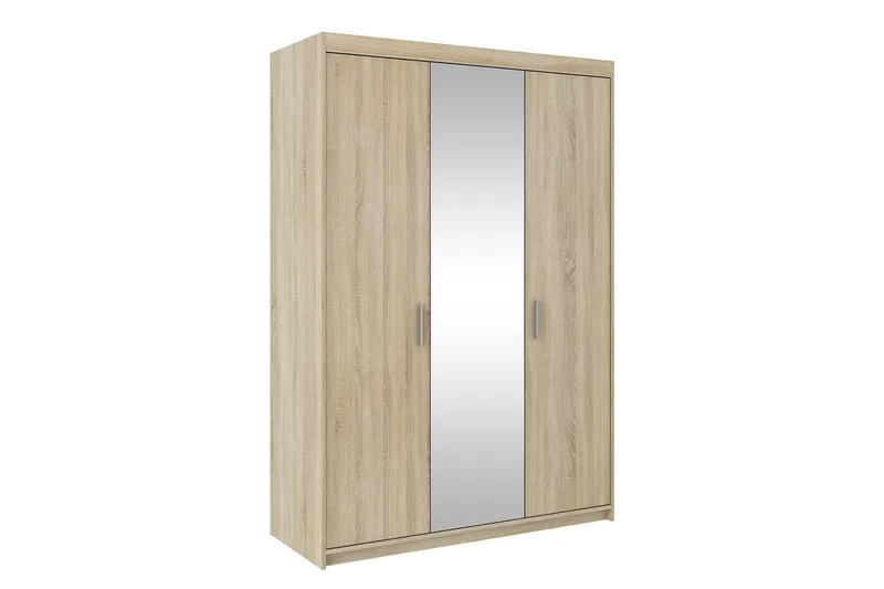 Enzenauer Garderobe med Spejl 133 cm, Træ/natur
