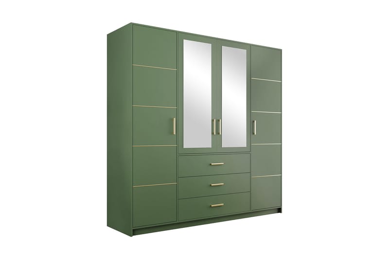 Escaldes Garderobe 196 cm - Grøn - Garderobeskabe - Garderobeskab & klædeskab