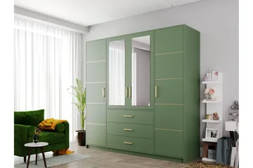 Escaldes Garderobe 196 cm - Grøn - Opbevaring - Tøjopbevaring - Garderobeskabe