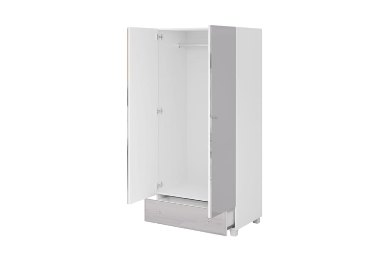 Eshton Garderobe 55x86 cm - Hvid - Opbevaring - Tøjopbevaring - Garderobeskabe