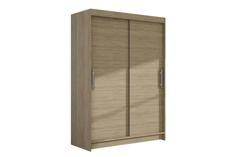 Estella Garderobe 120 cm Skydedøre - Eg - Opbevaring - Tøjopbevaring - Garderobeskabe