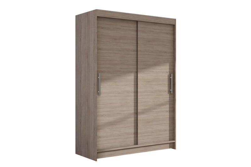 Estella Garderobe 120 cm Skydedøre - Lys Eg - Opbevaring - Tøjopbevaring - Garderobeskabe