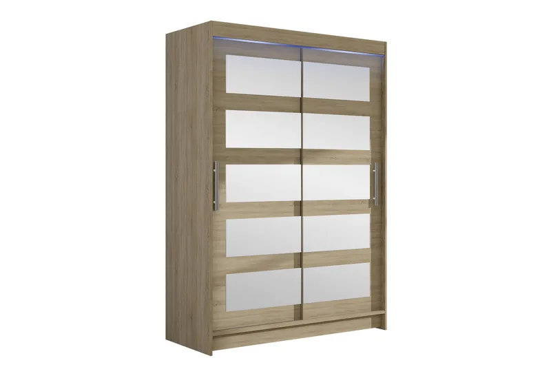 Estella Garderobe med Spejl 120x200 cm, Beige