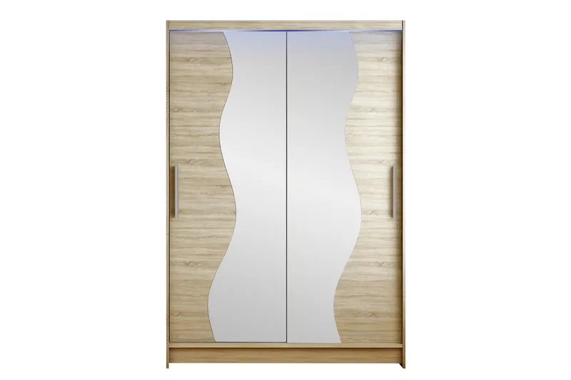 Estella Garderobe med Spejl 120x200 cm, Beige