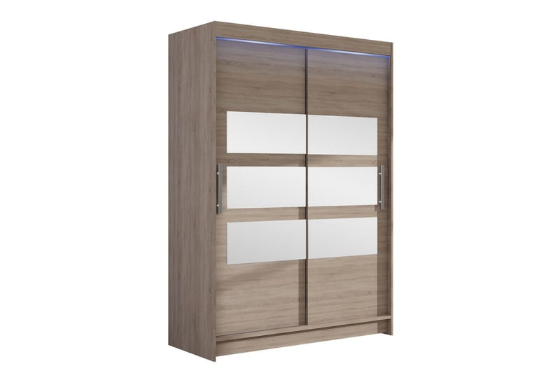 Estella Garderobe med Spejl 120x200 cm, Beige