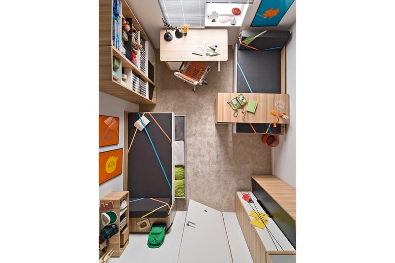 Evolve Garderobe Natur/Hvid/Sort - VOX - Opbevaring - Tøjopbevaring - Garderobeskabe - Garderobeskab & klædeskab