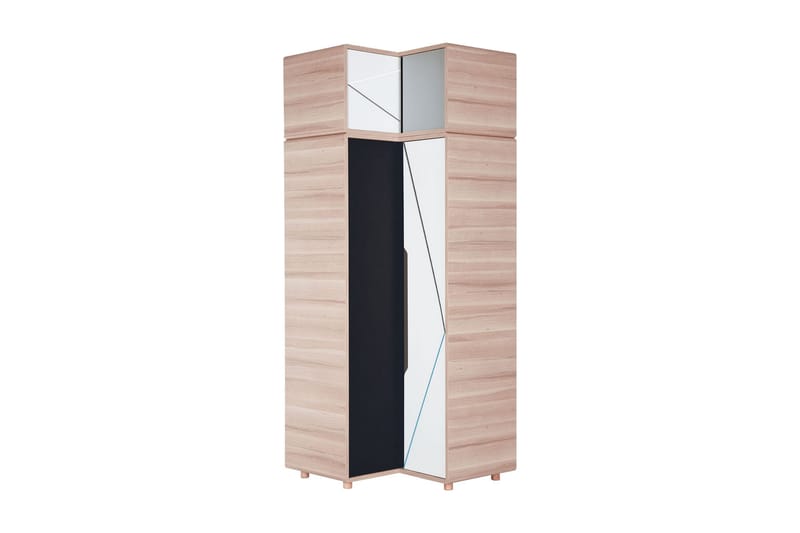 Evolve Garderobe Natur/Hvid/Sort - VOX - Opbevaring - Tøjopbevaring - Garderobeskabe - Garderobeskab & klædeskab