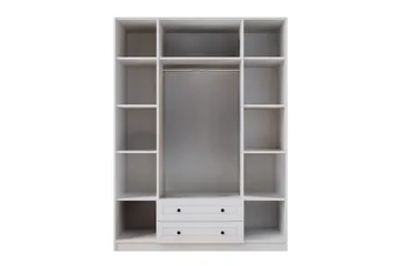 Feyric Garderobesskåp 140x210 cm - Mat Hvid - Opbevaring - Tøjopbevaring - Garderobeskabe - Garderobeskab & klædeskab