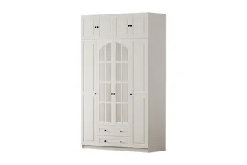 Feyric Garderobesskåp 140x240 cm - Mat Hvid - Opbevaring - Tøjopbevaring - Garderobeskabe - Garderobeskab & klædeskab