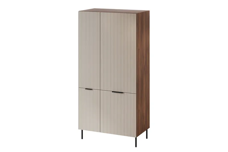 Fiesta Garderobe 90x186 cm, Brun/Beige