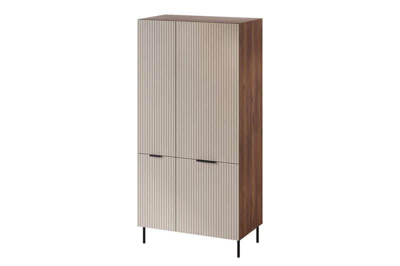 Fiesta Garderobe 90x186 cm, Brun/Beige