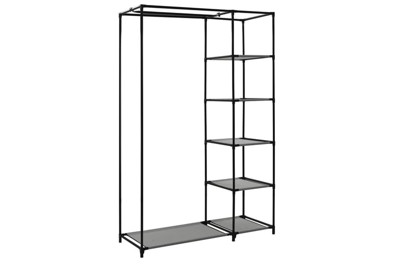 Foldbart Klædeskab 110 X 45 X 175 Cm Stof Grå - Grå - Opbevaring - Tøjopbevaring - Garderobeskabe