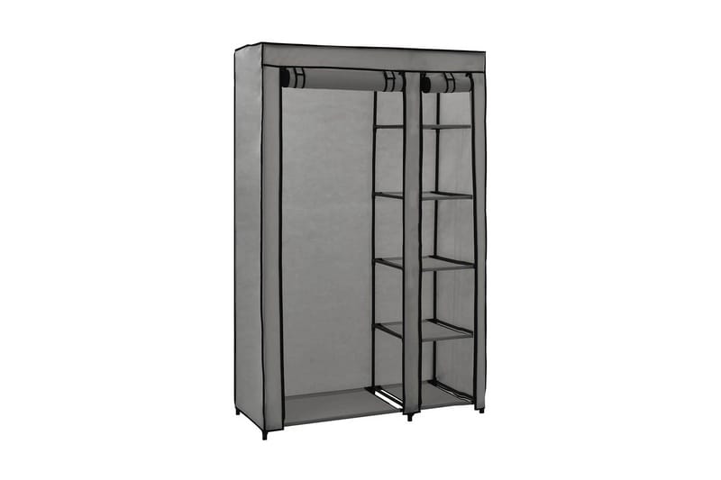 Foldbart Klædeskab 110 X 45 X 175 Cm Stof Grå - Grå - Opbevaring - Tøjopbevaring - Garderobeskabe