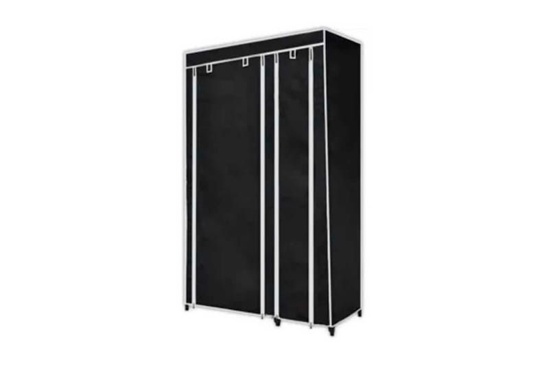 Foldeklædeskab 110 X 45 X 175 Cm Sort - Sort - Opbevaring - Tøjopbevaring - Garderobeskabe