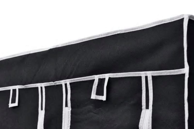 Foldeklædeskab 110 X 45 X 175 Cm Sort - Sort - Opbevaring - Tøjopbevaring - Garderobeskabe