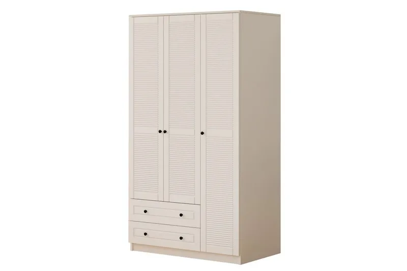Fornis Garderobesskåp 105x210 cm, Mat Hvid