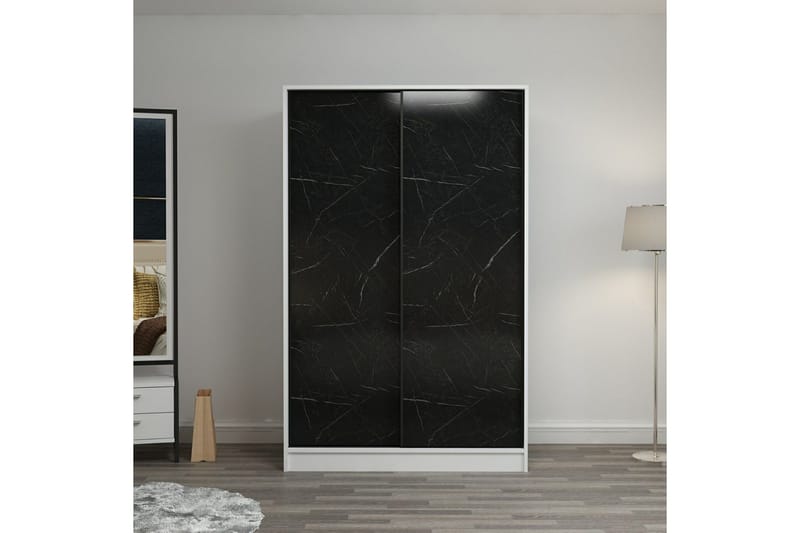 Fruitland Garderobe 120 cm, Sort/Hvid