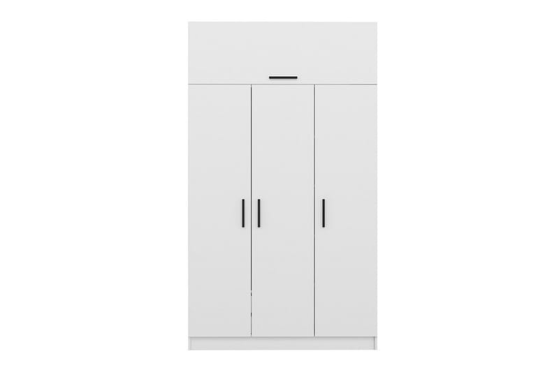 Fruitland Garderobe 135 cm - Hvid - Opbevaring - Tøjopbevaring - Garderobeskabe
