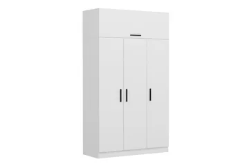 Fruitland Garderobe 135 cm - Hvid - Opbevaring - Tøjopbevaring - Garderobeskabe