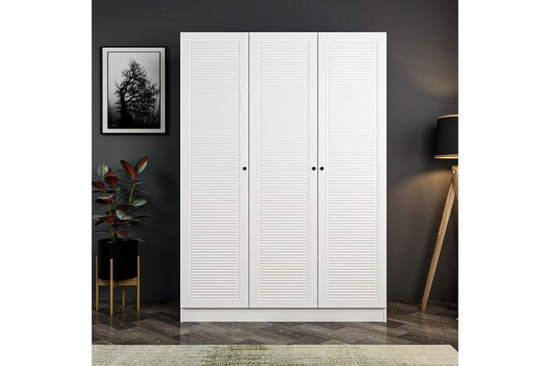 Fruitland Garderobe 135 cm, Hvid