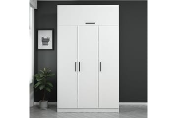 Fruitland Garderobe 135 cm - Hvid - Opbevaring - Tøjopbevaring - Garderobeskabe