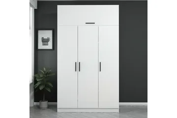 Fruitland Garderobe 135 cm - Hvid - Opbevaring - Tøjopbevaring - Garderobeskabe