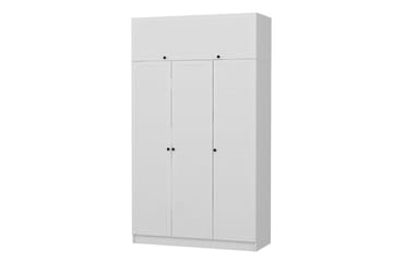 Fruitland Garderobe 135x190 cm - Hvid - Opbevaring - Tøjopbevaring - Garderobeskabe