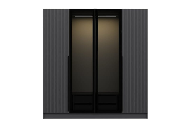 Fruitland Garderobe 180 cm - Antracit - Opbevaring - Tøjopbevaring - Garderobeskabe