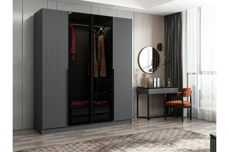 Fruitland Garderobe 180 cm, Antracit