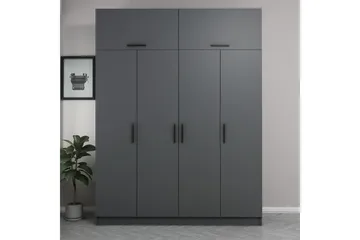 Fruitland Garderobe 180 cm - Antracit - Opbevaring - Tøjopbevaring - Garderobeskabe