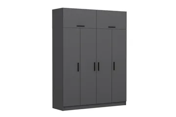 Fruitland Garderobe 180 cm - Antracit - Opbevaring - Tøjopbevaring - Garderobeskabe