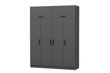 Fruitland Garderobe 180 cm - Antracit - Opbevaring - Tøjopbevaring - Garderobeskabe