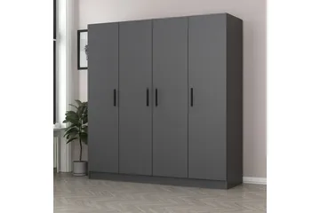 Fruitland Garderobe 180 cm - Antracit - Opbevaring - Tøjopbevaring - Garderobeskabe