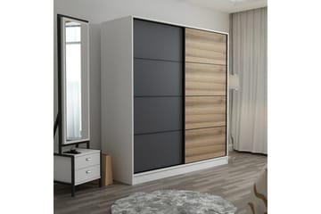 Fruitland Garderobe 180 cm - Grå/Brun - Opbevaring - Tøjopbevaring - Garderobeskabe