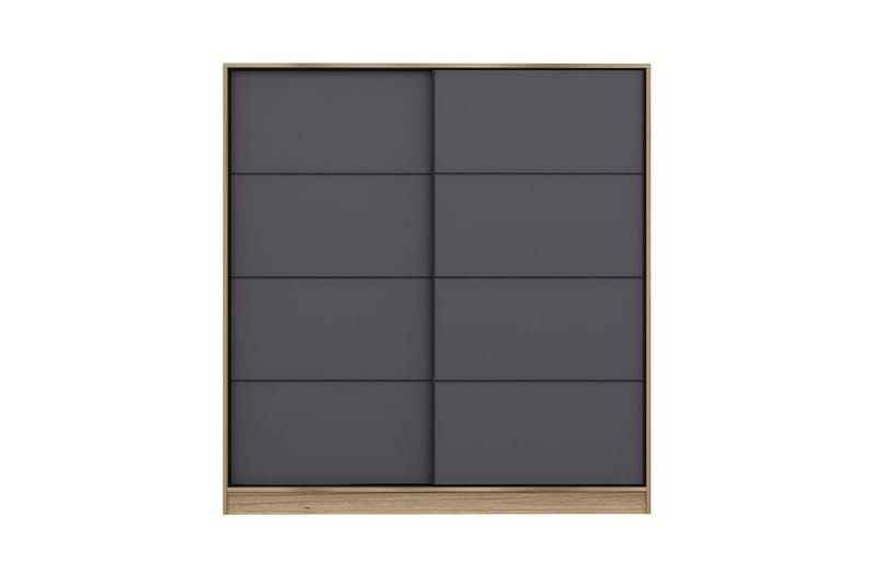 Fruitland Garderobe 180 cm - Grå/Eg - Opbevaring - Tøjopbevaring - Garderobeskabe