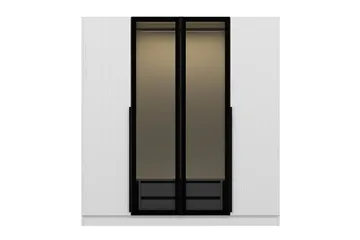 Fruitland Garderobe 180 cm - Hvid - Opbevaring - Tøjopbevaring - Garderobeskabe