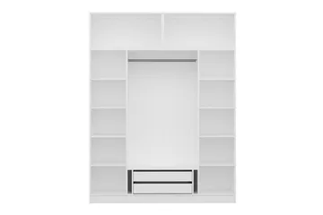 Fruitland Garderobe 180 cm - Hvid - Opbevaring - Tøjopbevaring - Garderobeskabe