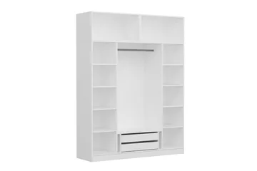 Fruitland Garderobe 180 cm - Hvid - Opbevaring - Tøjopbevaring - Garderobeskabe