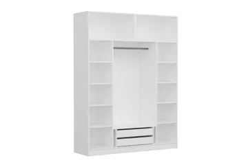 Fruitland Garderobe 180 cm - Hvid - Opbevaring - Tøjopbevaring - Garderobeskabe
