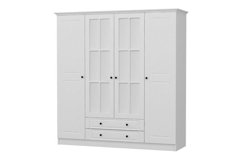 Fruitland Garderobe 180 cm - Hvid - Opbevaring - Tøjopbevaring - Garderobeskabe